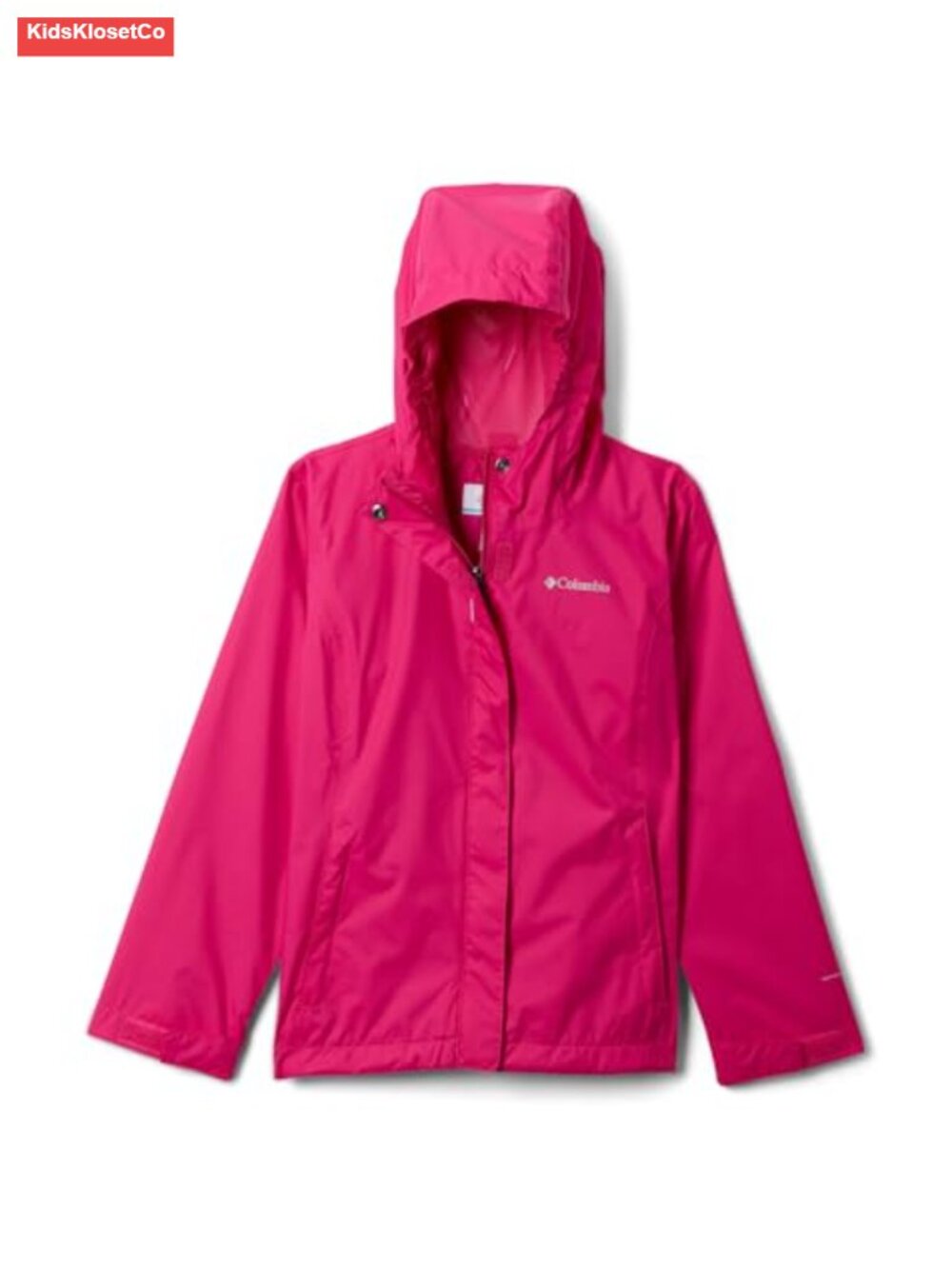 Kids Waterproof Rain Jacket, Fully Seam-Sealed, Adjustable Hood, Zippered - Picture 1 of 5
